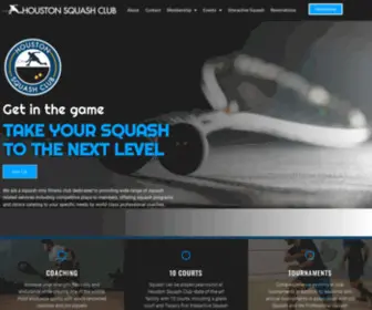 Houstonsquashclub.com(Houston Premier Squash Club) Screenshot