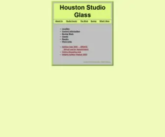 Houstonstudioglass.com(Houston Studio Glass) Screenshot