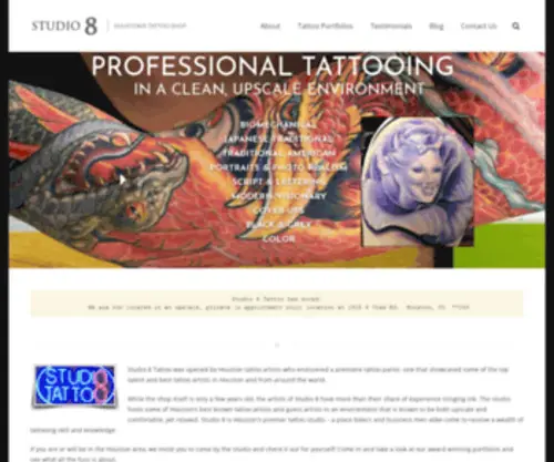 Houstontattooparlor.com(Houston's Premier Tattoo Parlor) Screenshot