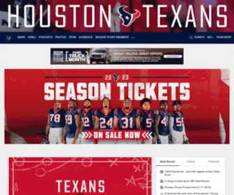 Houstontexans.com(Houston Texans Home) Screenshot