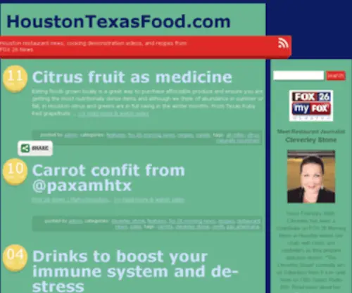 Houstontexasfood.com(Houston restaurant reviews) Screenshot