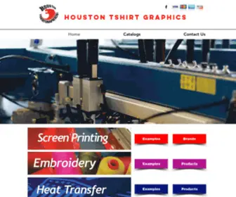 Houstontshirtgraphics.com(Houston screen printing) Screenshot