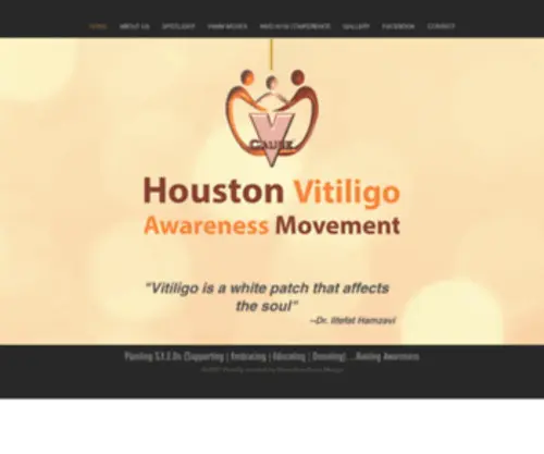 Houstonvitiligoawareness.com(Houston Vitiligo Awareness Movement) Screenshot