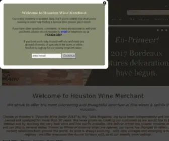 Houstonwines.com(Houston Wine Merchant) Screenshot