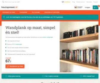 Houtopmaat.nl(Massief houten wandplank op maat) Screenshot