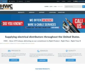 Houwire.com(Electrical Wire & Cable Distributors) Screenshot