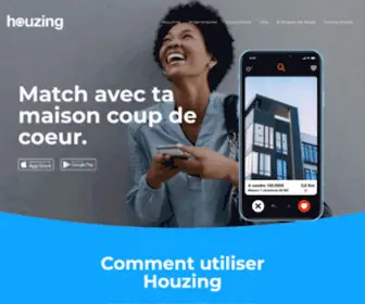 Houzing.eu(Vendre, acheter et louer votre maison, appartement ou d’autres biens immobiliers) Screenshot