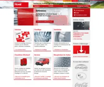 Hoval.fr(Solutions de chauffage industriel et génie climatique) Screenshot