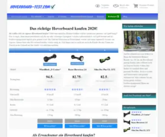 Hoverboard-Test.com(Hoverboard kaufen leicht gemacht) Screenshot