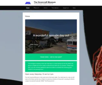 Hovercraft-Museum.org(Hovercraft Museum Charity Website) Screenshot