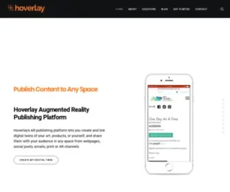 Hoverlay.com(Hoverlay is an augmented reality AR platform) Screenshot