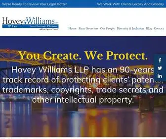 Hoveywilliams.com(Experienced Intellectual Property Lawyers) Screenshot