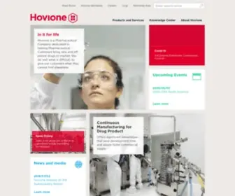 Hovione.com(Hovione is a Pharmaceutical Company) Screenshot