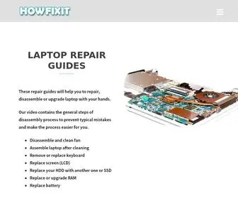 How-Fixit.com(HowFixIT Do It Yourself Repair Guide for Electronic gadgets) Screenshot