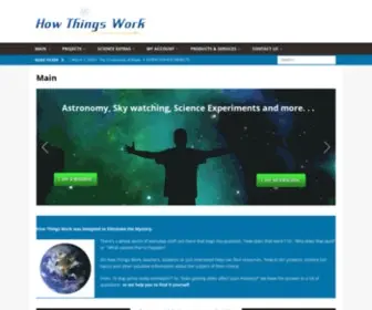 How-Things-Work-Science-Projects.com(How Things Work) Screenshot