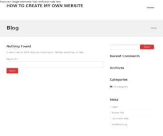 How-TO-Create-MY-OWN-Website.info(How TO Create MY OWN Website info) Screenshot