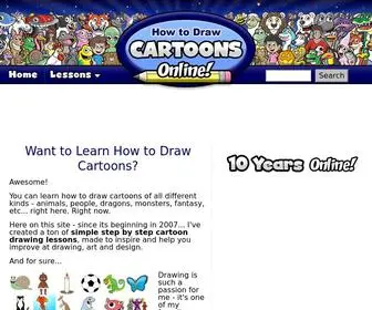 How-TO-Draw-Cartoons-Online.com(How to Draw Cartoons) Screenshot
