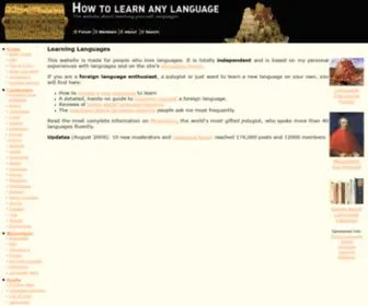 How-TO-Learn-Any-Language.com(Learning Languages) Screenshot