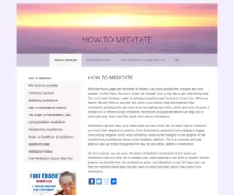 How-TO-Meditate.org(How to Meditate) Screenshot