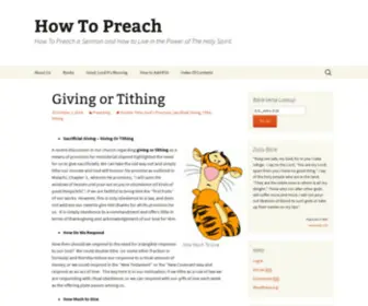 How-TO-Preach.org(How To Preach) Screenshot