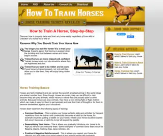 How-TO-Train-A-Horse.org(How to Train A Horse) Screenshot