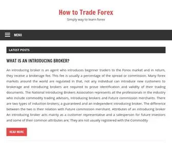 How-Trade-Forex.com(How To Trade Forex) Screenshot