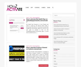 How2Activate.com(How 2 Activate) Screenshot