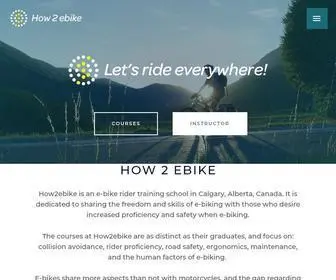 How2Ebike.com(Instructor) Screenshot