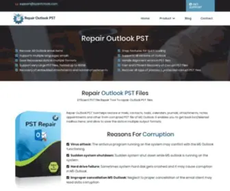 How2Repairoutlookpst.com(Outlook PST File Repair Tool) Screenshot