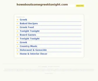 Howaboutsomegreektonight.com(Greek Cuisine) Screenshot