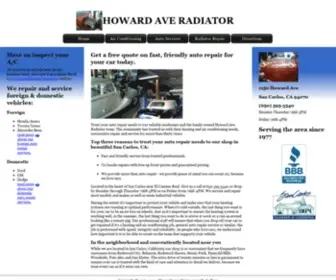 Howardaveradiator.com(HowardAveRadiator auto repair heating and air conditioning service) Screenshot