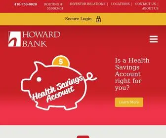 Howardbank.com(Howard Bank) Screenshot