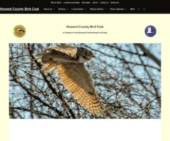 Howardbirds.website(Howard County Bird Club) Screenshot