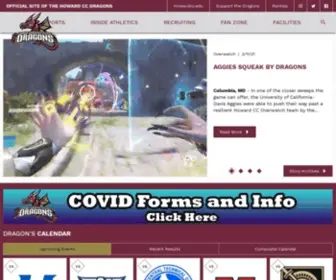 HowardcCDragons.com(Howard Community College Athletics) Screenshot
