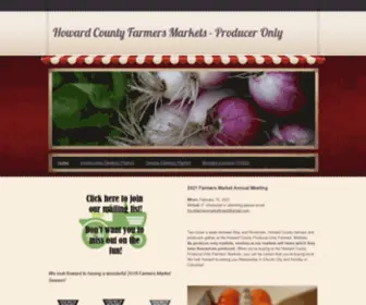 Howardcountyfarmersmarkets.com(Howard County Farmers Markets) Screenshot