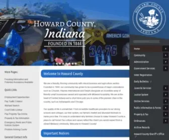 Howardcountyin.gov(Howard County Indiana) Screenshot