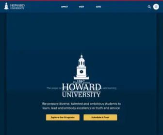 Howard.edu(Howard University Home) Screenshot