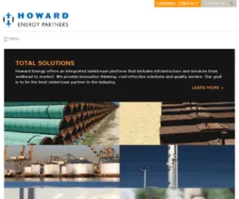 Howardenergypartners.com(Howard Energy Partners offers an integrated midstream platform) Screenshot