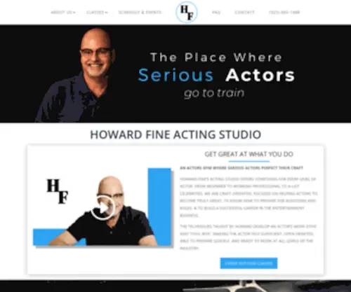 Howardfine.com(THE BEST ACTING TEACHER IN LOS ANGELES. THE HOWARD FINE ACTING STUDIO) Screenshot