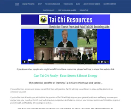 Howardgibbon.com(Using Tai Chi to help people gain better health and wellbeing) Screenshot