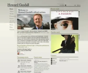 Howardgoodall.co.uk(Howard Goodall) Screenshot