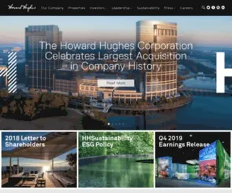 Howardhughes.com(The Howard Hughes Corporation) Screenshot