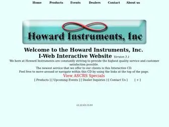 Howardinstruments.com(Instrument for life) Screenshot