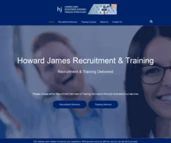 Howardjames.co.uk(Howard James Recruitment & Training) Screenshot