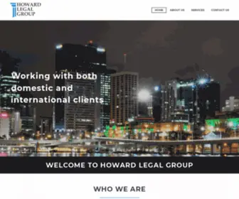 Howardlegalgroup.com(Howard Legal Group) Screenshot