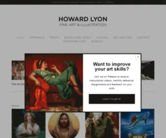 Howardlyon.com(Howard Lyon Fine Art and Illustration) Screenshot