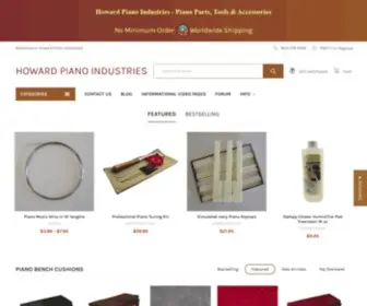 Howardpianoindustries.com(Piano Parts & Tools) Screenshot