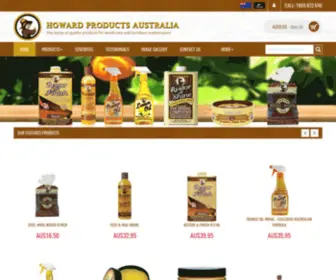 Howardproducts.com.au(Wood care product) Screenshot