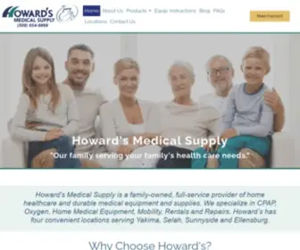 Howardsmedical.com(Durable Medical Equipment for the residents of Central Washington) Screenshot