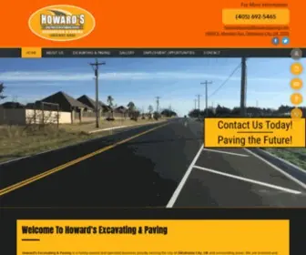 Howardspavingok.com(Excavation & Paving) Screenshot